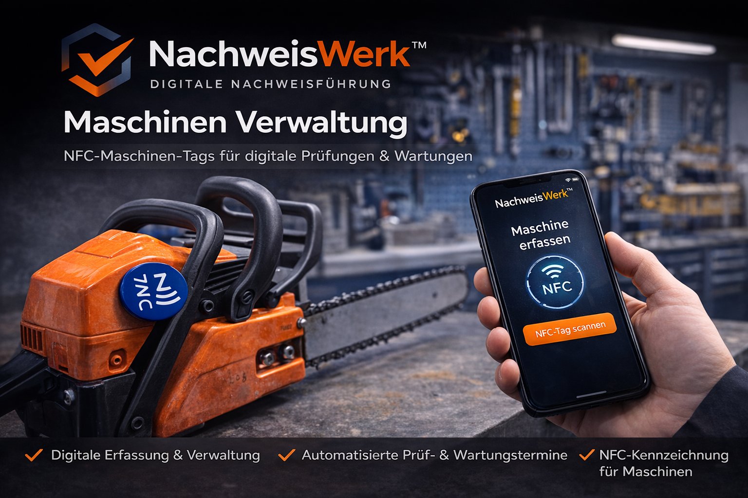 NachweisWerk™ Maschinenverwaltung NFC