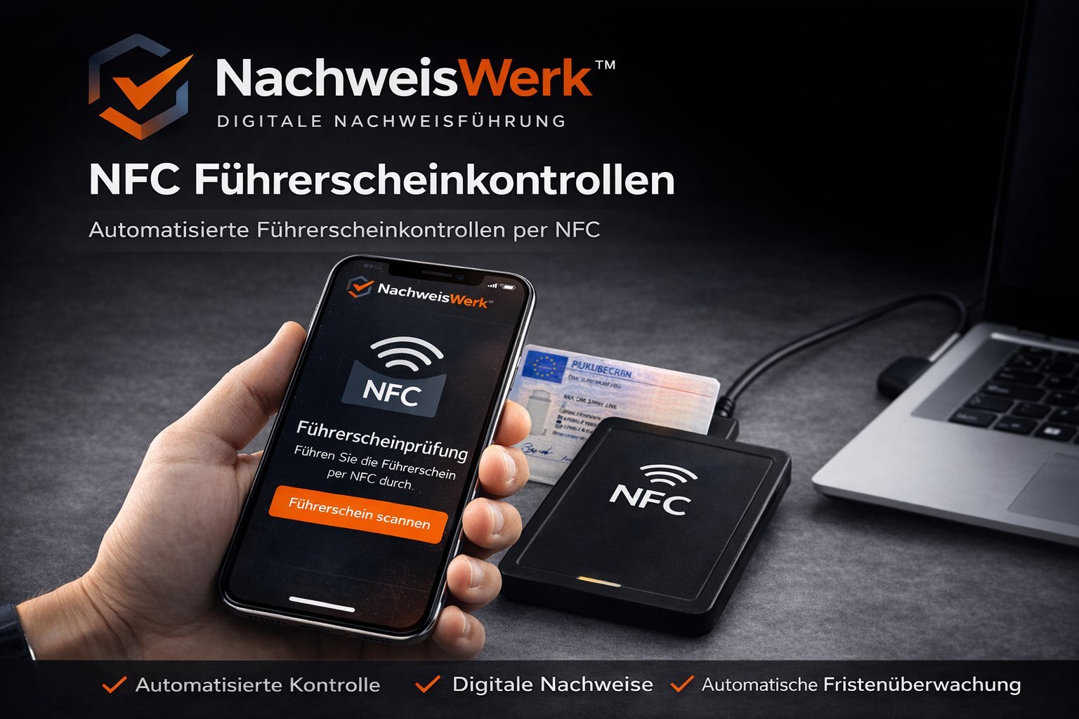 NachweisWerk™ NFC Führerscheinkontrolle